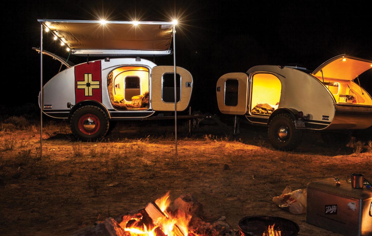 Vintage Overland Caravan Camping Trailer LumberJac